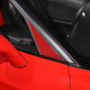 For Chevrolet Corvette C6 2005-2013 Soft Carbon Fiber Car A-pillar Triangular Cover Trim Sticker Car
