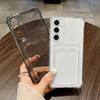 Ударопрочный прозрачный чехол с слотом для карт для Samsung Galaxy A57 A37 A27 A07 A17 A15 A14 A26 A25 A24 A36 A35 A34 A55 A54 A56 Мягкая крышка