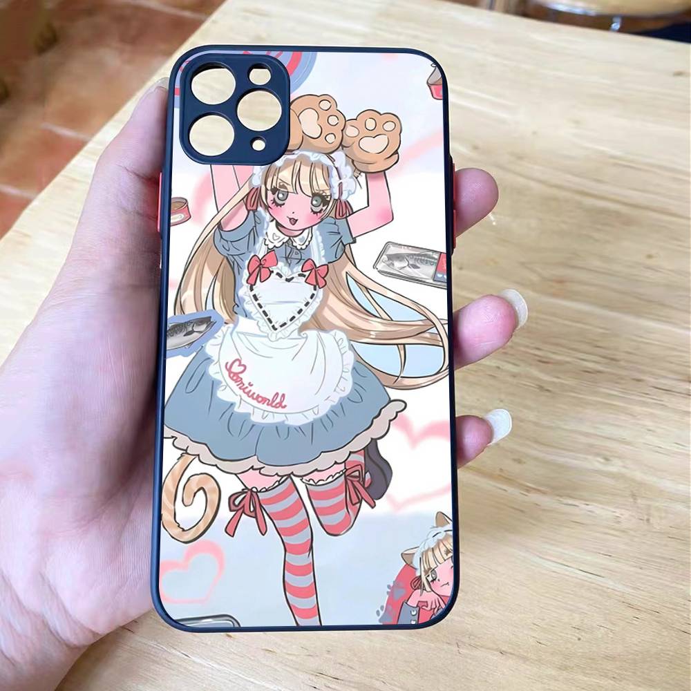 Ангел тсундере девушка аниме милый матовый Ударопрочный Для iPhone 16 15 11 12 13 14 Pro Max X XR XSMAX Mini Чехол для телефона