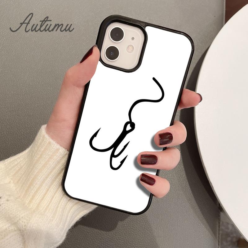 Рыболовный крючок Рыбалка Чехол для телефона для iPhone 17 Air 15 16 16e 11 12 13 14 Pro Max Plus Чехол coque Fundas Оболочка