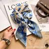 Versatile fashion floral 71 imitation silk square scarf scarf high-end polka dot neck silk scarf rhombus spring