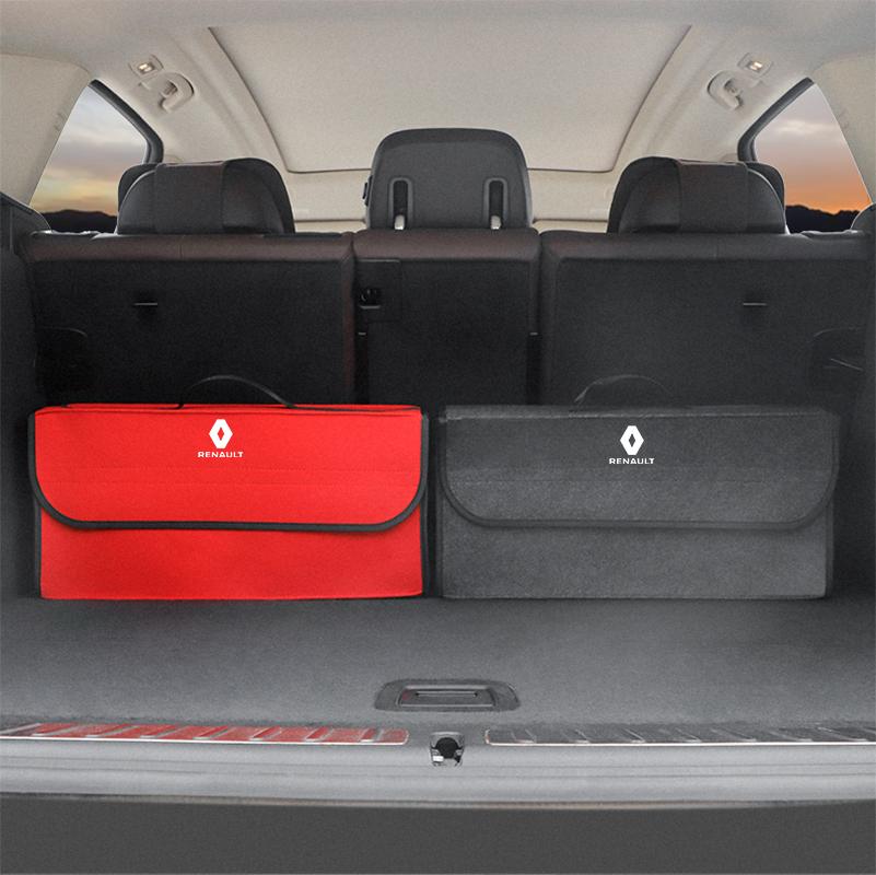 For Renault 2026 New Hub Caps For Renault Megane 2 3 4 Twingo Clio Talisman Captur Trafic Kwi Car Trunk Organizer Box Large Capa