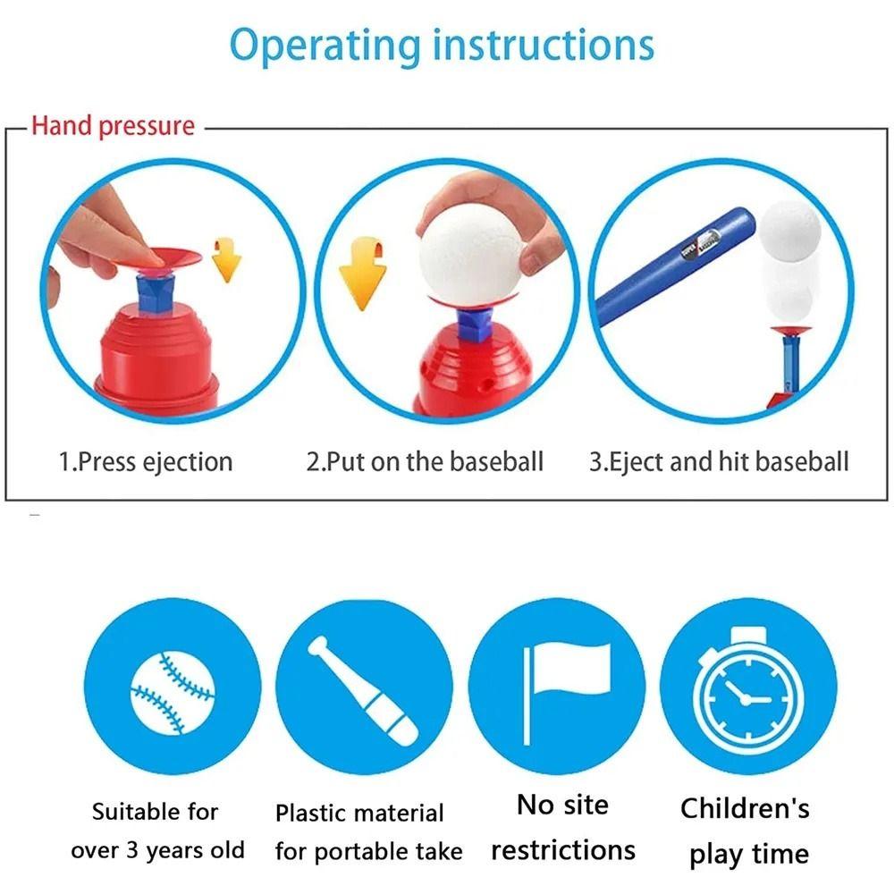 Baseball Bat Baseball Ball Machine Automatic Baseball Launcher  Outdoor Play