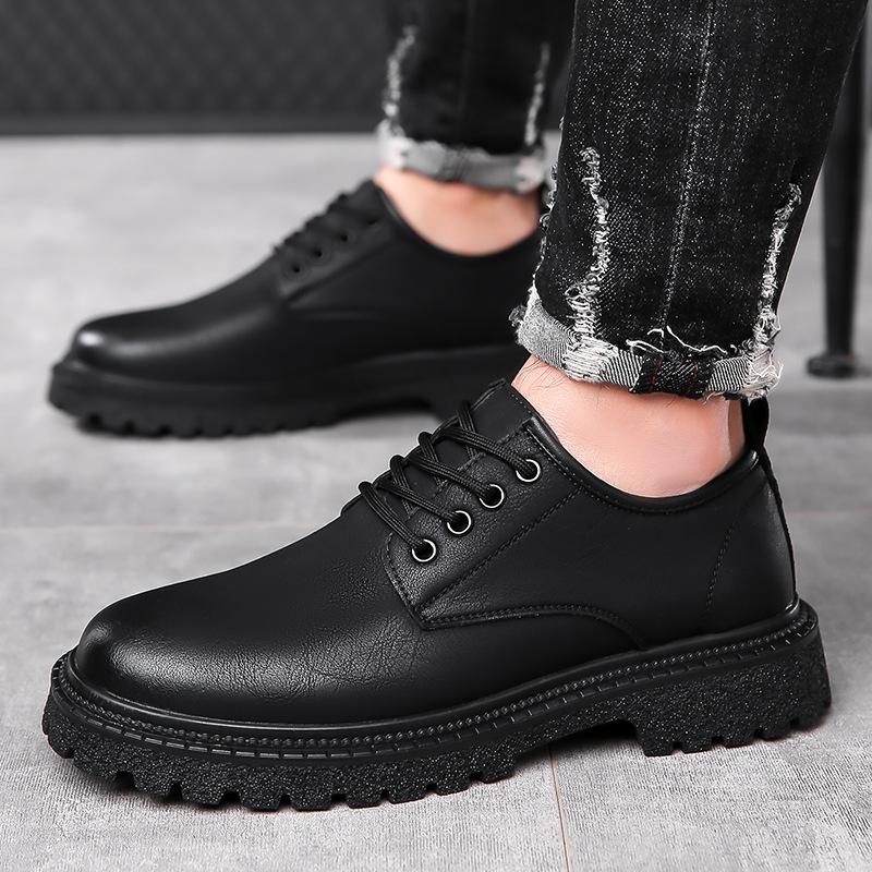 2025 Spring Trend Men's Boots, Vintage Young Men's Shoes, British Fashion Low Top Martin Boots
