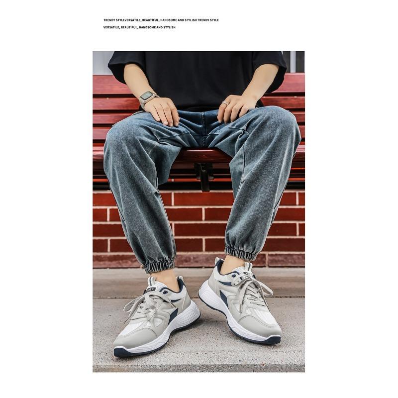 Men S Mesh Breathable Thick Sole Casual Sports Sneakers