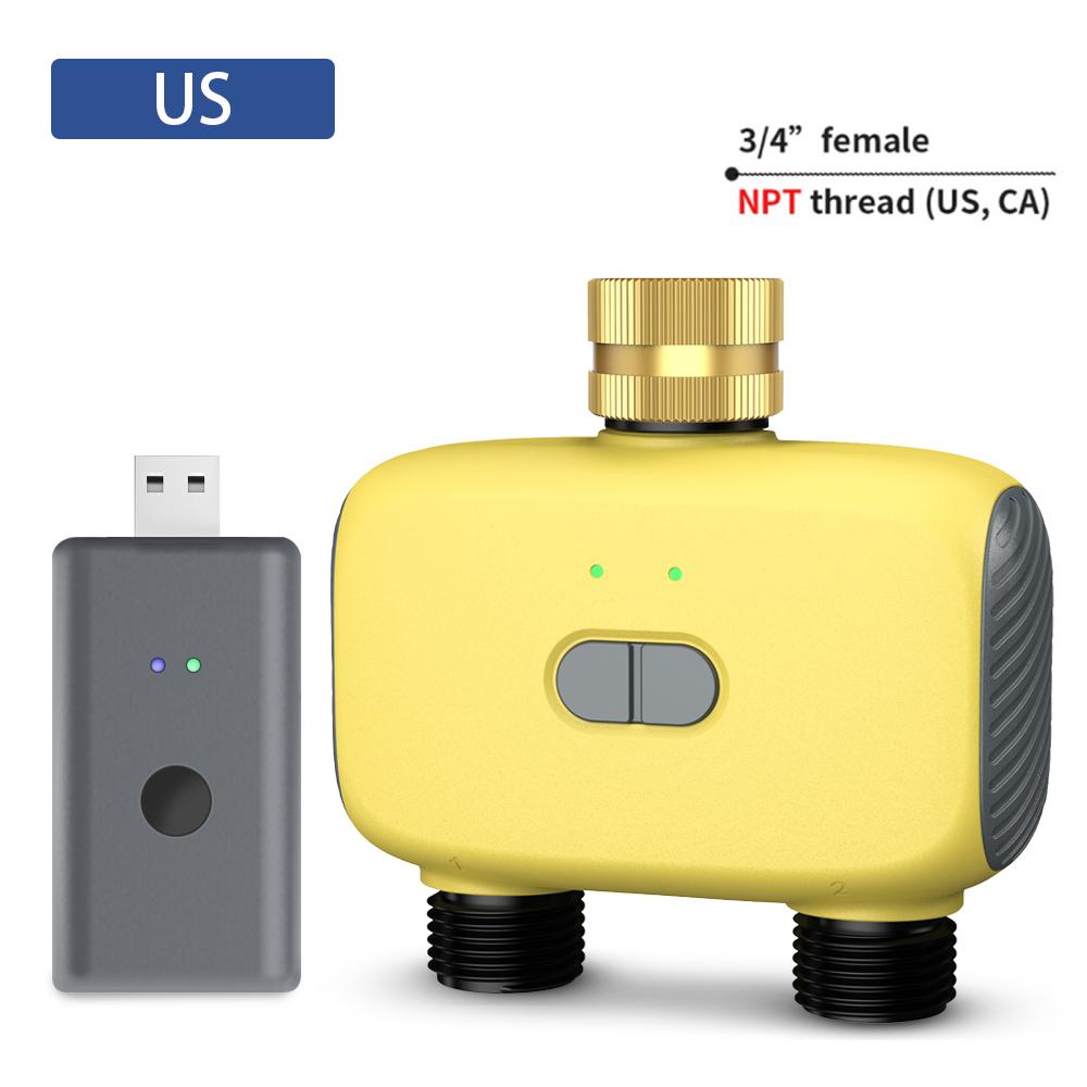 1/2 Zone Bluetooth Smart Water Timer Zigbee APP Control Irrigation System Watering Device Automatic Timing Programmer for Garden