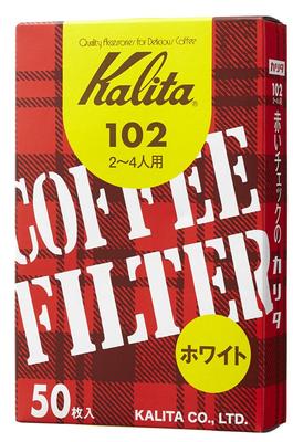 Фильтр для кофе Kalita 102 Фильтровальная бумага в коробке для 2-4 человек 50 штук Белый #13001