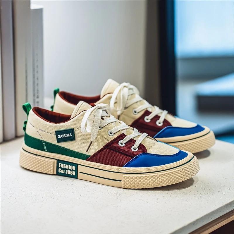 Fashion Lightweight Man Shoe Miked Colour Korean Style Casual Shoes for Men Classic Original Common Size 44 Luxury Sale Deals Sneakers