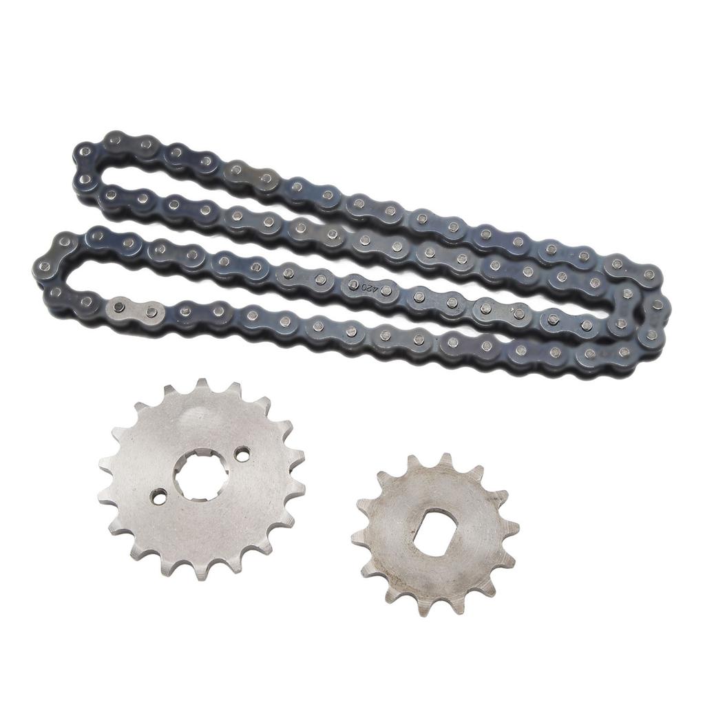 420 18T Передняя Звезда Двигателя 420 60 Звеньев Цепь 14T Задняя Звезда Комплект Для DIY Скутер Квадроцикл Велосипед Мотоцикл Велосипед