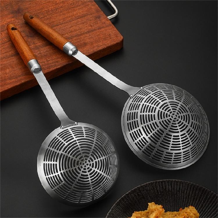 Практичная шумовка Стальная шумовка для слива и жарки Кухонная утварь
