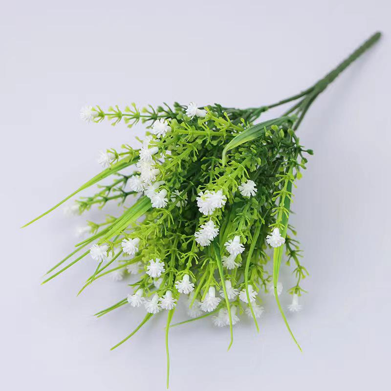Faux Green Fern and Grass Bouquet for Wedding and Wall Decor