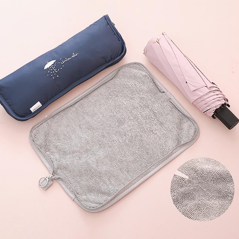 Маленький свежий принтовый зонт сумка для хранения клатч-типа абсорбирующий складной зонт сумка для выхода портативная водонепроницаемая сумка для хранения