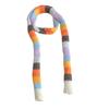 Yousheng Rainbow Striped Scarf Women Long Skinny Fuzzy Fluffy Neckerchief Knit Thin Scarf Autumn Winter Knitting Scarf Outfit Accessories