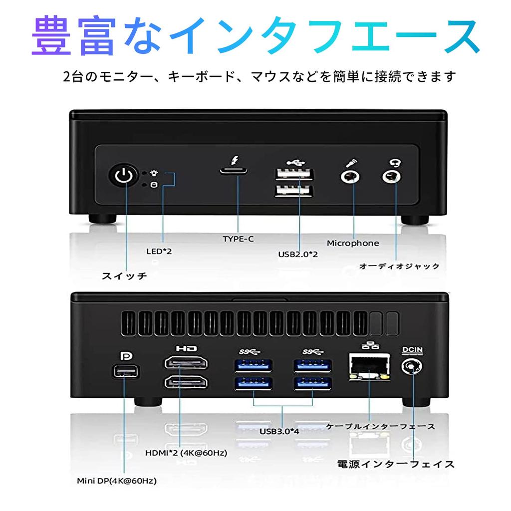 Мини-ПК настольный компьютер, совместимый с Windows 11, с 11-м поколением Core 16 ГБ DDR4 256 ГБ Intel Xe Graphics до DP HDMI USB LAN RJ45 USB и i7-1165G7