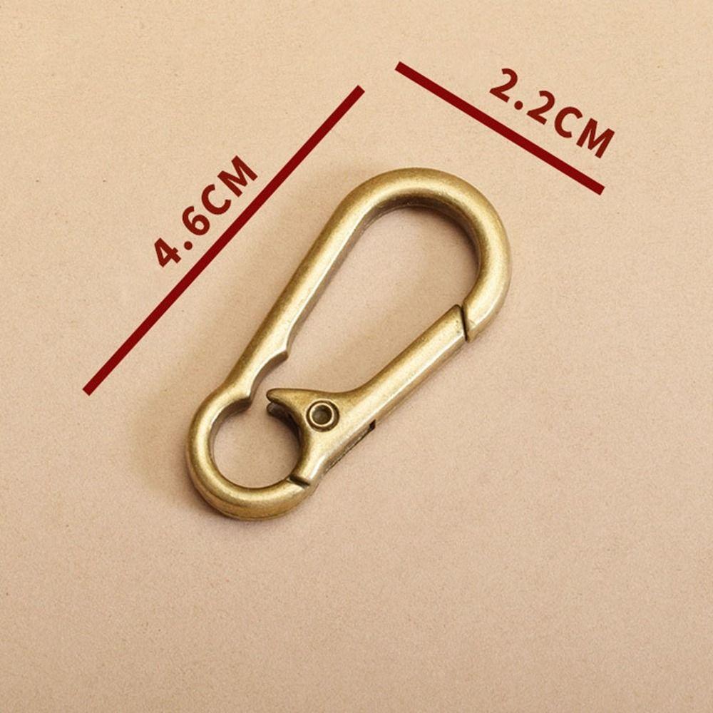 Quick Release Brass Keyring Buckle Accessories Safety Spring Hook New Key Clip Outdoor Tool