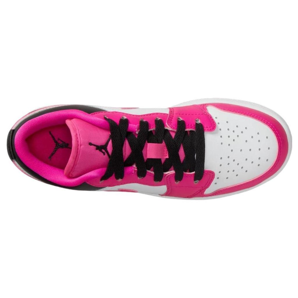Детские кроссовки Air Jordan 1 Low GS Fierce Pink Black White DZ5365-601