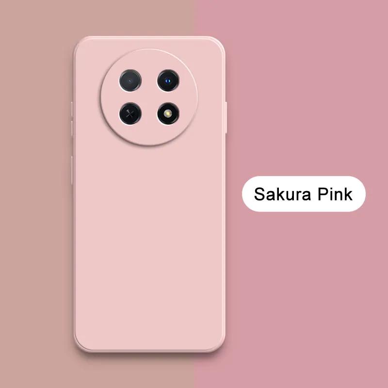 Square Liquid Silicone Back Case for Huawei Nova Y91 Global Mobile Phone Cover NovaY91 Camera Protective Shockproof Bag