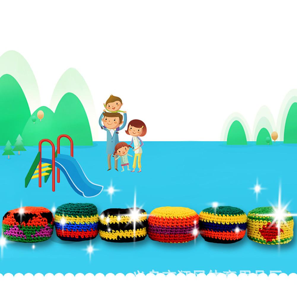 Уличные детские шерстяные мешочки с песком для вязания, мячи для игры
