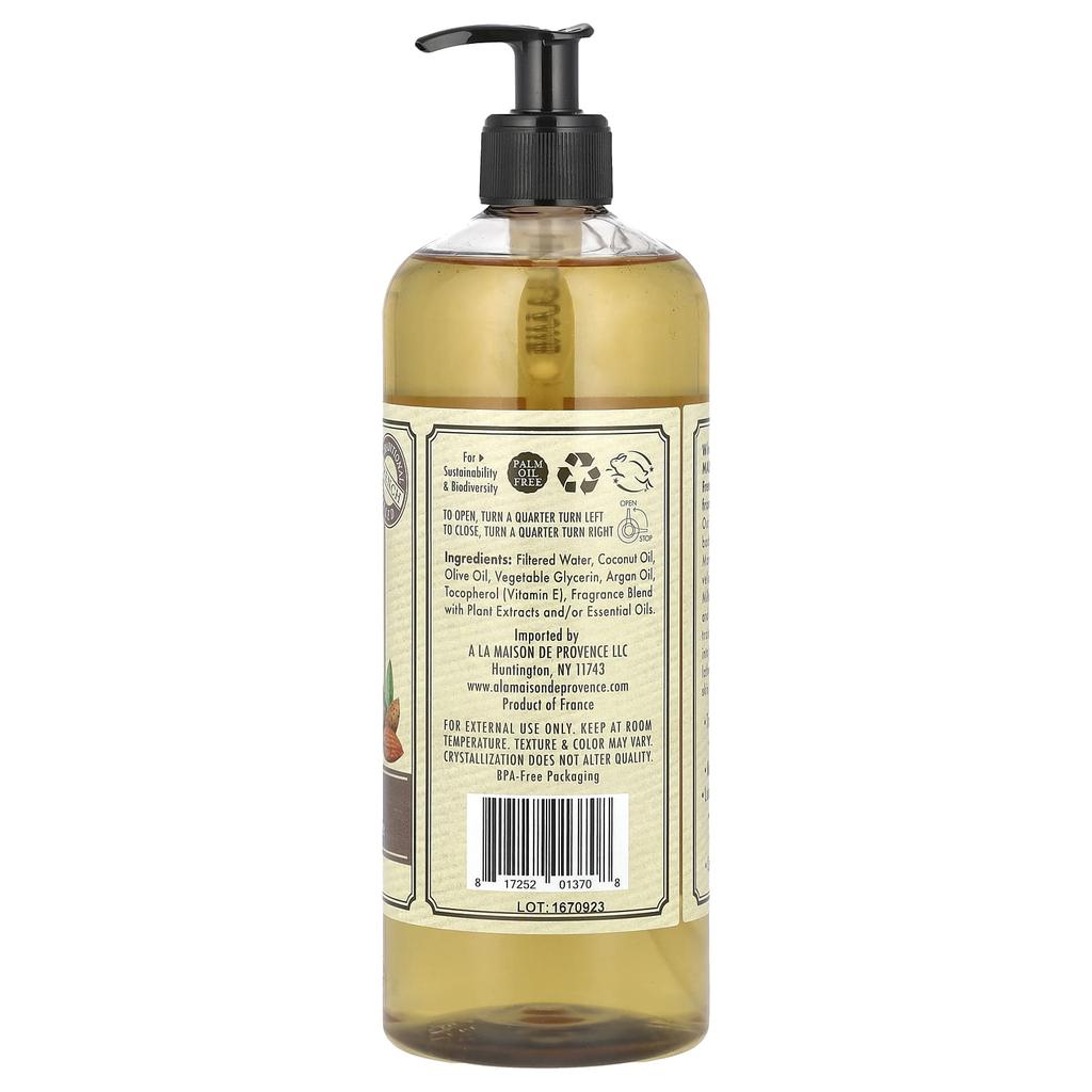 A La Maison de Provence Body Wash, Sweet Almond, 25.36 Fl Oz (750 Ml)