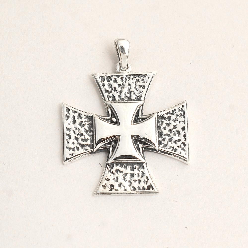 Серебряные ювелирные изделия, подвеска с мальтийским крестом из 100% твердого серебра 925 пробы