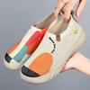 Shoes Women's ****** New Old ******* Cloth Shoes Trend Painted Casual Shoes Polyurethane S**t Sole One Pedal Single Shoes Women