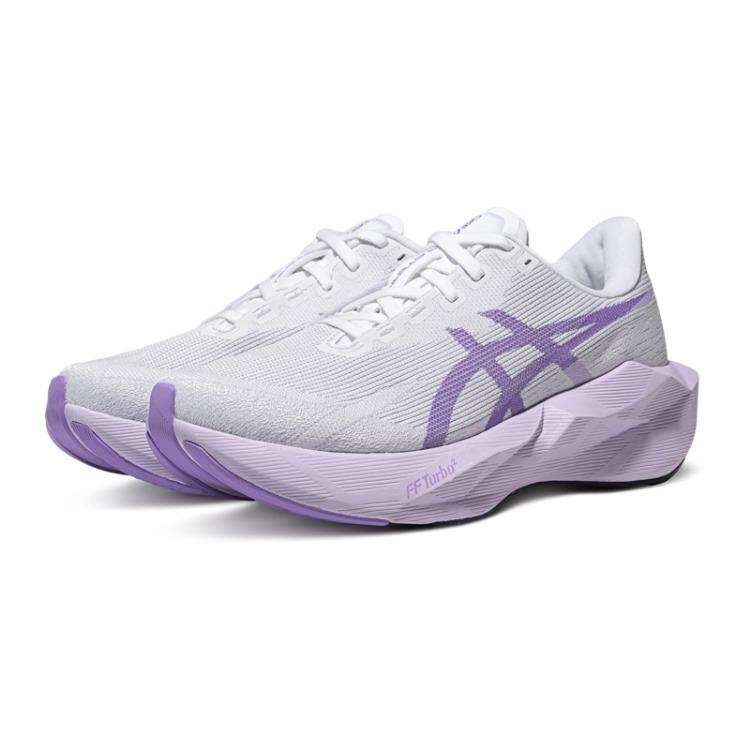 Asics Novablast 6 Удобная посадка Отскок Дышащие Беговые кроссовки Женские кроссовки Белый Фиолетовый 1012C008-101