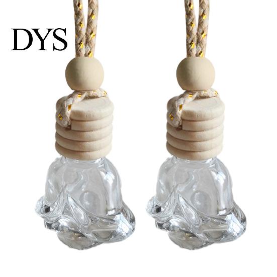 Car Air Freshener Ornament Perfume Bottle Pendant, Creative Hanging Diffuser Customizable Scent for Vehicle, Portable Essential Oil Holder,