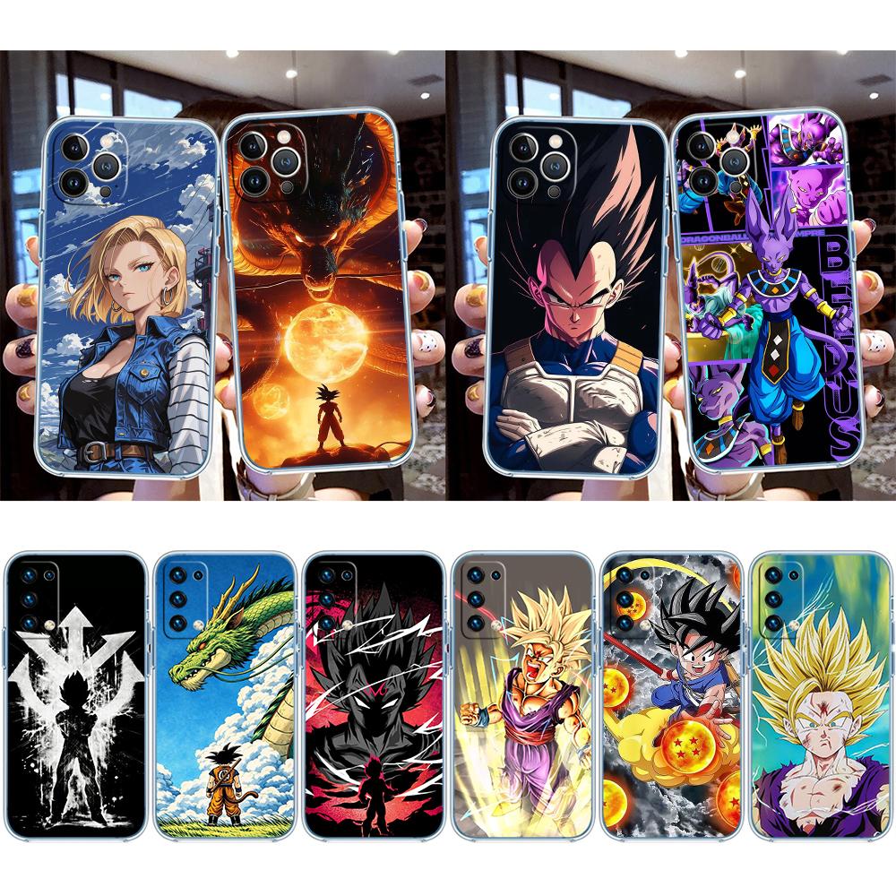 RE26 Dragon Ball Goku Transparent Phone Case for Motorola Moto Edge 20 30 40 50 S30 Fusion Ultra Pro Neo Lite + G200 G23