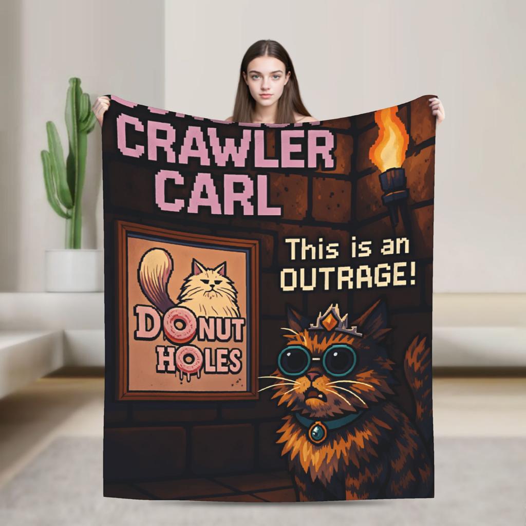 Princess Donut Dungeon Crawler Poster Blankets Quality Warm Comfy Bedding Throws Winter Travel Car Bedroom Casual Bedspread