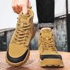 Men's shoes high-top outdoor Martin boots thick-soled wear-resistant big yellow boots locomotive style retro casual tooling boots men's trendy shoes