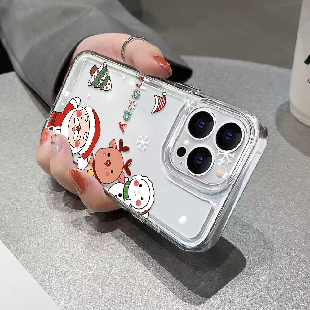 Рождественский чехол для iPhone 11 13 XR 15 Pro Max 12 16 Pro Max для iPhone 14 7 8 Plus XS Max Samsung A15 A55 A05 Redmi 12 13C 13 Huawei Mate 30 40