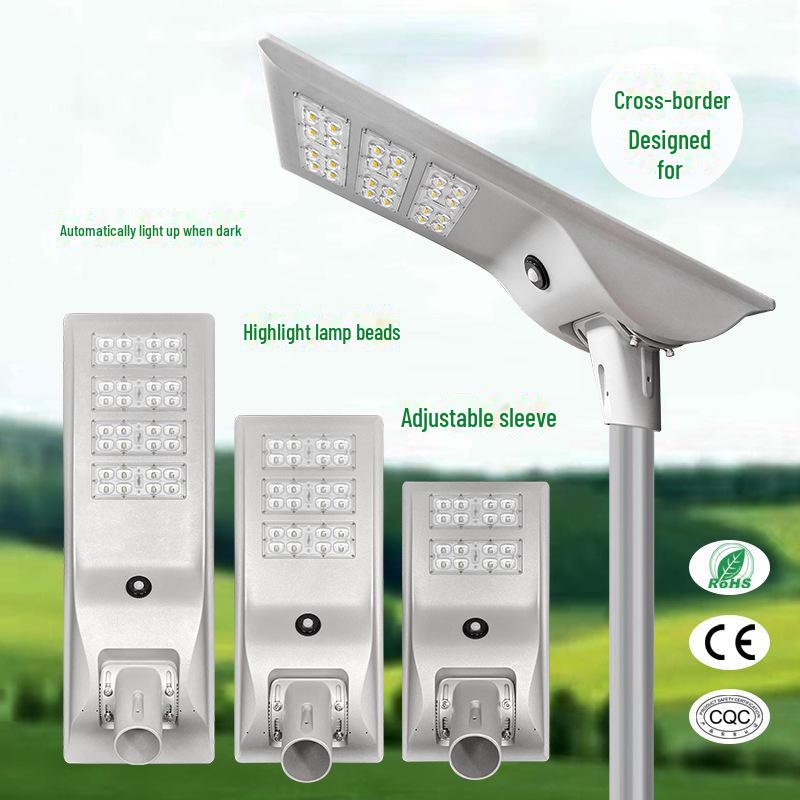 45W Outdoor Solar LED Street Light - 365-Day Automatic Operation