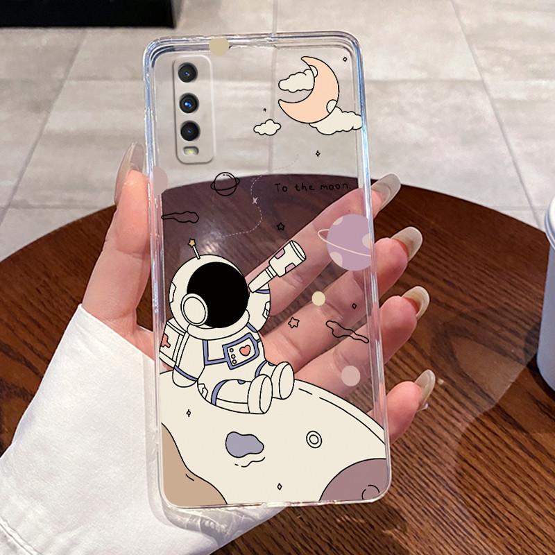 Jelly Casing For VIVO Y70S / IQOO U1 Fundas Capa Clear Silicone Soft TPU Back Cover Cute Cat Rabbit Heart Protective Case Coque