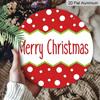 2D Flat 1pc/2pcs, Decorative Plaques and Ornaments Sign, Aluminum Christmas Hanging Sign, Red White Polka Dot Chevron Merry Christmas Wall Plaque