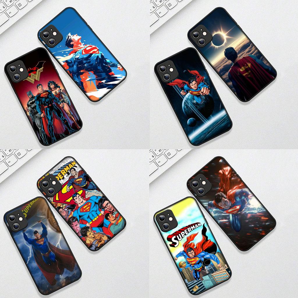 Soft Phone Cover for Apple iPhone 17 16 14 15 Pro Max Plus 15+ 16E XR ProMax Air Case S-Supermans DC Movie Super man Casing
