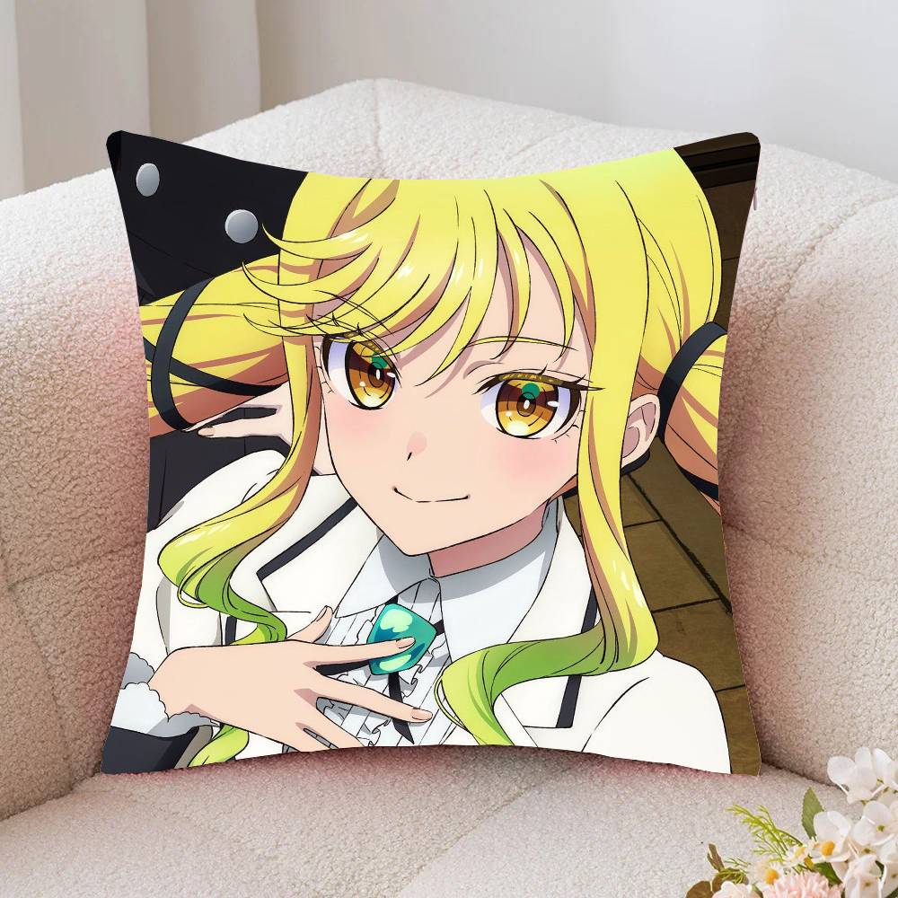 Suzunomiya Lilisa Manga Pillow Case Fashion Square Pillowcase Bedroom Sofa Room Ins Decoration Leisure