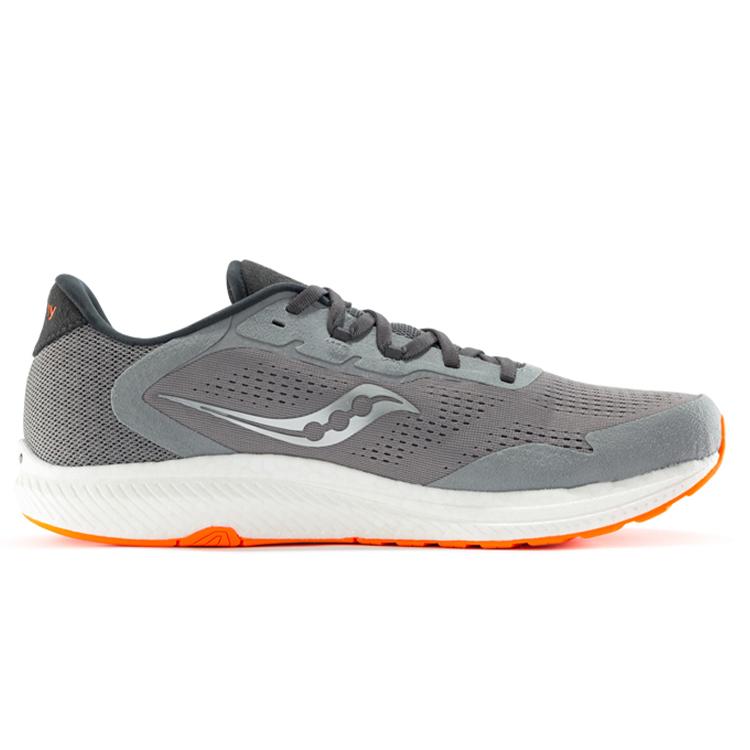 SAUCONY Freedom 4 Сетчатые, Текстильные Нескользящие Износостойкие Низкие Беговые Кроссовки Мужские Серый Оранжевый S20617-20