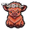 Scarves Accessory Cartoon Highland Cow Brooch Pin, Animal Shape Metal Lapel Zinc Alloy Pins Sweater Cardigan Coat Suit Scarf Decor, Men Women