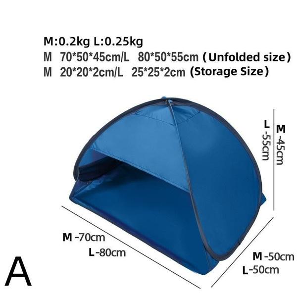 Large Portable Sun Shelter Outdoor Beach Headrest Tent Mini Sunbathing Head Tent Picnic Instant PopUp Canopy Windproof Sun Shade Tents