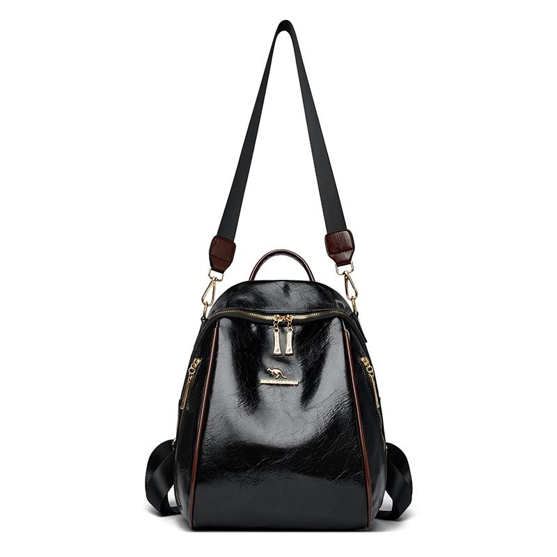 Мягкий кожаный рюкзак женский многофункциональный большой вместимости дорожный рюкзак школьный рюкзак для школьников