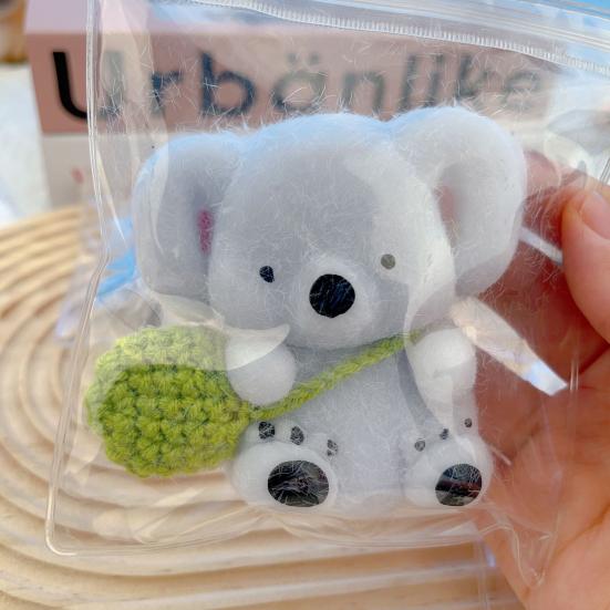 Мультяшная коала, сжимающая игрушку, ручная работа, антистрессовая игрушка для сидящей коалы, сенсорная игрушка для детей, подростков и взрослых, мягкий мяч для снятия стресса, игрушка-фиджет в виде животного