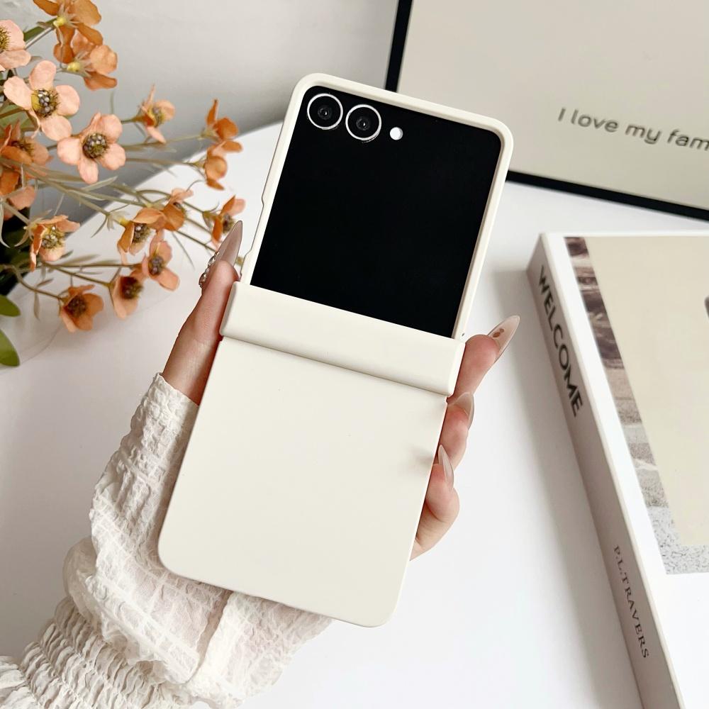 Для чехла Samsung Z Flip 6 Однотонный Матовый Ультратонкий Шарнирный Ударопрочный Твердый ПК Для Samsung Galaxy ZFlip7 Flip6 5 4 3 5G Чехол