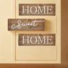 The Feeling of Returning Home Letters Sign Rustic Style English Letter Hanging Board  Wedding