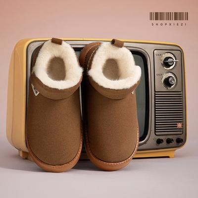 Женские зимние сапоги, новые осенне-зимние, нескользящие, с набивным утолщением, теплые, для верхней носки, шерстяные хлопковые туфли, женские зимние