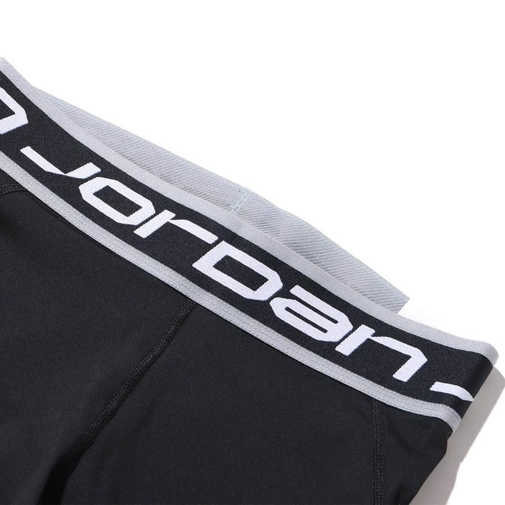 Jordan Alphabet Print Elastic Waist Slim Fit Sports Shorts Women Bottoms Black FB4624-010