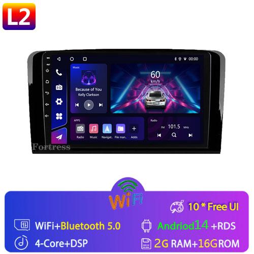 Android 14Автомобильный Радио Стерео Мультимедийный Плеер GPS Для Mercedes Benz M-Class W164 GL-Class X164 ML GL RDS Carplay 2 Din Головное Устройство