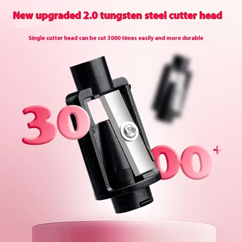 Электрическая точилка для карандашей для студентов — милый мультяшный дизайн, высокоскоростной пресс и усилитель подачи грифеля, прочный ПВХ