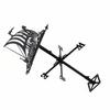 Stainless Steel Weather Vane Retro Farm Scene Garden Stake Weathervane Professional Measuring Tools