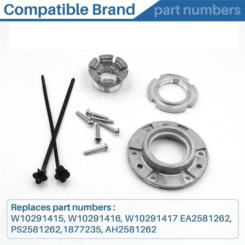 AEE2-W10324651 Washer Basket Drive Hub Kit -W10291416, W10291417, PS2581262 - Durable Repair For Quiet, Leak-Free Performance