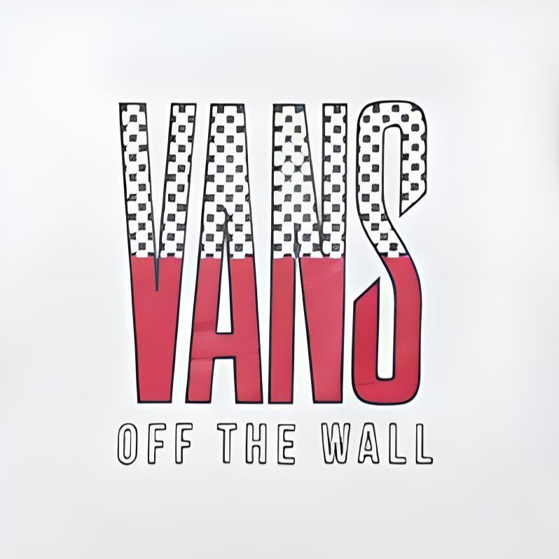 Vans Повседневная спортивная футболка с коротким рукавом с большим логотипом и топами унисекс, белая VN0A48C1WHT